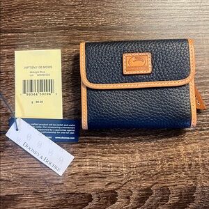 Dooney & Bourke Patterson Small Flap Wallet Midnight Blue